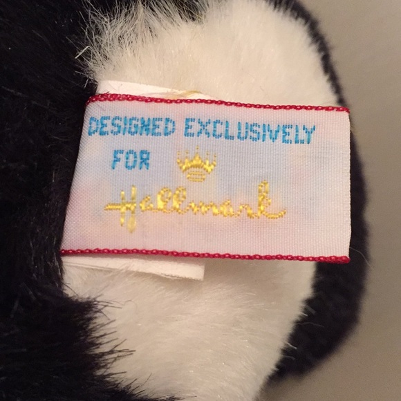 Hallmark Teddy Bear by HEARTLINE 1990 7” Black - Picture 4 of 8